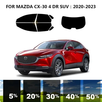 Pjaustytuose nanoceramics automobilių UV Lango Atspalvis, Rinkinys, Automobilių Langų Plėvelės MAZDA CX-30 4 DR VISUREIGIS 2020-2023