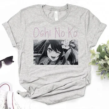 Oshi Ne Ko marškinėlius moterų juokingi grafikos anime marškinėlius mergina komiksų drabužiai