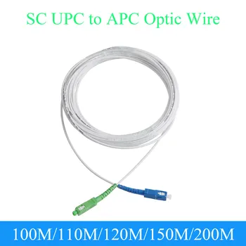 Optinio pluošto Pratęsimo Vielos SC UPC į APC Single-mode 1-Core Patalpų Konvertuoti Patch Cord 100/110M/120M/150M/200M Optinis Kabelis