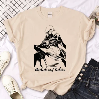 Albator marškinėliai moterims streetwear anime, manga, t-marškinėliai moteriška komiksų dizaineris juokinga drabužiai