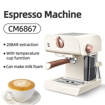 Pusiau automatinis Espresso Kavos aparatai, Buitinė Espreso kavos Aparatas Elektrinis Kavos Aparatas, 20Bar Siurblio Slėgio Garą Pieno Putos