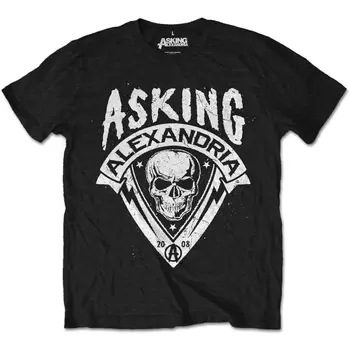 Asking Alexandria Kaukolė Shield Officiel T-Shirt Hommes Unisexe