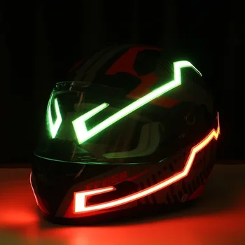Dviračių Motociklo Šalmas LED Šaltos Šviesos lipnios Atspindinčios Šviesos Juostelės Lipduką Modifikuotų Vandeniui Apdaila