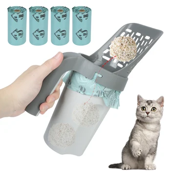 Savarankiškai valyti Kačių Kraikas Langelyje Scoop Pet Cleanning Priemonė Kačių Smėlio Valymo Kačių Kraikas Kastuvas Katės Prekių Nešiojamų