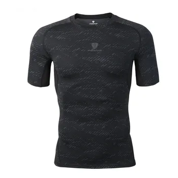 Vasarą Vyrams trumpomis Rankovėmis Fitneso Veikia T Shirts Kvėpuojantis Quick Dry T-shirt Lauko Mokymo Bėgiojimas Sportinę Vyrų Drabužiai.