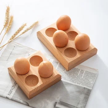Buko Medienos Kiaušiniai, Saugojimo Padėklai Visą Medienos Kūrybos Suskirstyti Saugojimo Laikiklį Eco Gamtos Virtuvės Kiaušiniai Turėtojas