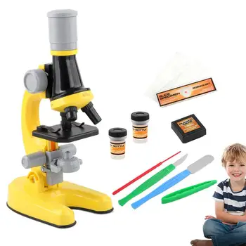 Vaikų Mikroskopu Žaislai Mokslo Eksperimentas Žaislai 1200 Kartų Mikroskopu Mokymo Medžiaga Nustatyti Moksleivių Mikroskopu Žaislai