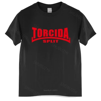 Naujas Atvyko t shirt Mens Torcida Padalinta Marškinėliai Hajduk Ultras Kroatija Kroatija vyrų medvilnės marškinėlius didesnio Dydžio Homme Black T-shirt