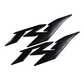 3D Juoda R1 Motociklų Lipdukas Logotipas Bako Lipdukas, Skirtas Yamaha YZF-R1