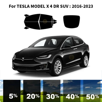 Pjaustytuose nanoceramics automobilių UV Lango Atspalvis, Rinkinys, Automobilių Langų Plėvelės TESLA MODEL X 4 DR VISUREIGIS 2016-2023