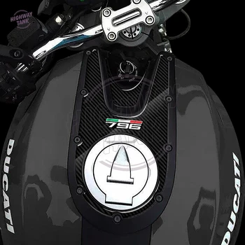 3D Anglies-atrodo Motociklo Dujų Bakas Trinkelėmis Raštas Atveju Ducati Monster 796 2008-2014