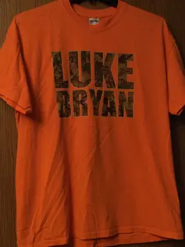 Lukas Bryan Oranžinės spalvos Marškinėliai XL Medvilnės Mišinys