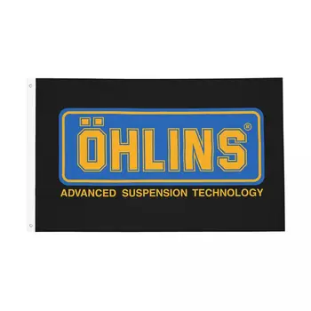 Oehlins Technologija, Vėliavos, Lauko Reklama 2 Grommets Lenktynių Automobilių Reklama Apdailos Dvipusis 2x3 3x5 4x6 FT Vėliavas
