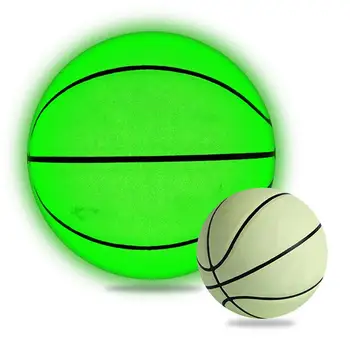 Šviesos Krepšinio Dydis 7 Naktį Žaidimas Šviesą, Spindinčią Krepšelį Kamuolys PU Oda Krepšinio Mokymo Gimtadienio Dovanos, Žaislai