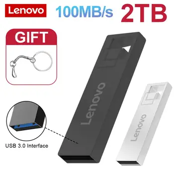 Lenovo Metalo Usb 3.0 Pen Drive 2TB Key Usb Flash Diskai 1 TB Didelės Spartos Pendrive 128GB Nešiojamų SSD Memoria Usb 
