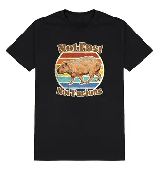 Capybara Ne Greitai Ne Įsiutę T-Shirt Mens Juokinga Capybara Graužikų Organinės Medvilnės
