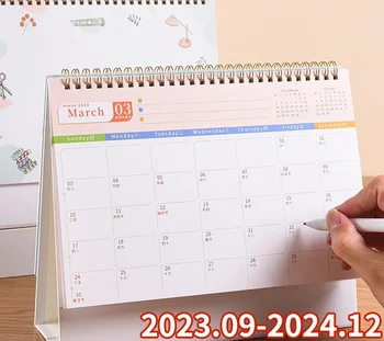 2023 Kalendorius Supaprastintą Kūrybinis Planas, Tai Darbalaukio 2024 Save disciplinuoti, Laikrodis, Kasdien, Biuro Apdailos Planą, home office