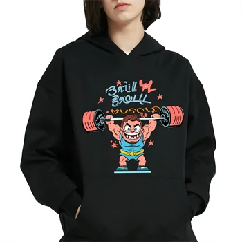 Spausdinti Hoodie Moterų Negabaritinių Hip-Hop ' O Marškinėlius Su Gobtuvu Megztinis Drabužiai