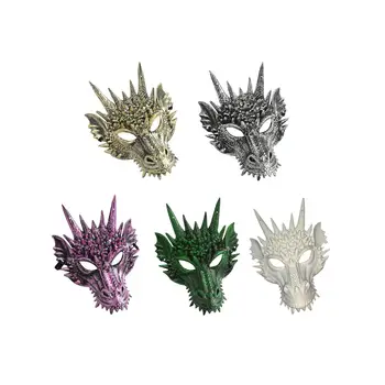 3D Dragon Mask Rekvizitai Naujovė Drakono Galvos apdangalą Gyvūnų Šukuosena Kaukė Festivalis Helovino Maskaradas Cosplay Kostiumų Šalis