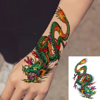 Ukiyos Tatuiruotė Lipdukas Japonijos Dragon Tradicinių Mielas, Tatuiruotė Laikina Tatuiruotės Karnavalas Pigiomis Prekėmis Tatto Meno Festivalis Lipdukai