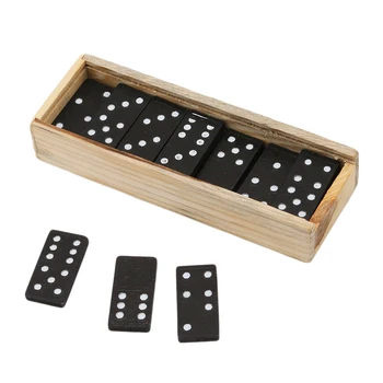 28Pcs/Set Medinis Domino stalo Žaidimai, Kelionės Juokingi Stalo Žaidimą 
