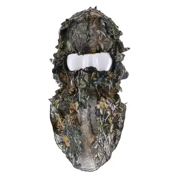 Kamufliažas Medžioklės Lapinės 3D Veido Kaukė Gaubtu Lauko Medžioklės, Žvejybos Galvos Skrybėlę Camo