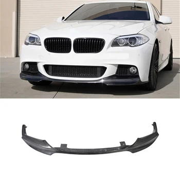 Už 2011-2017 BMW 5 Serijos M5 F10 F18 Bamperio Aukštos Kokybės Tiesa Anglies Pluošto V-Stiliaus Priekinis Lip