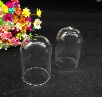20pcs 38*25mm, skaidraus stiklo dangtis globe burbulas padengti dome vamzdis, stiklainiai, stiklo pranešimą buteliukas buteliukas pakabukas karoliai karoliai 