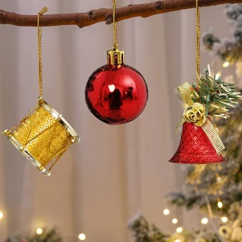 Naujas Kalėdų Putų Pakabukas Atostogų Šalis Tiekia Kalėdų Dekoracijas Raudona Kalėdų Kamuolys Pakabukas 
