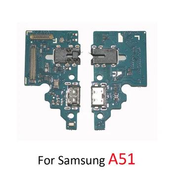 USB Įkroviklis Uosto Doką Valdybos Samsung A51 A515F A515FN A515X A515 Telefonas Naujas Įkrovimo Jungtį Plokštės Lizdas Flex Kabelis Su IC