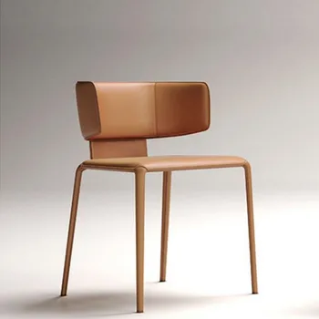 Italijos Minimalistinio Dizaineris Valgomojo Kėdė Šiuolaikinės Paprasta, Namų Kėdė, High-end Derybų Kėdės Modelis Kambarys Šiaurės Atgal Kėdė