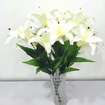 Lily Dirbtinės Gėlės Nuotaka Gėlių Puokštė Naujųjų Metų Vestuvių Namų Kawaii Kambario Dekoro Apdailos Pelenė Dekoracijos