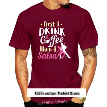 Camiseta para hombre y mujer, camiseta para bailar Salsa, kavinė, Salsa(1)