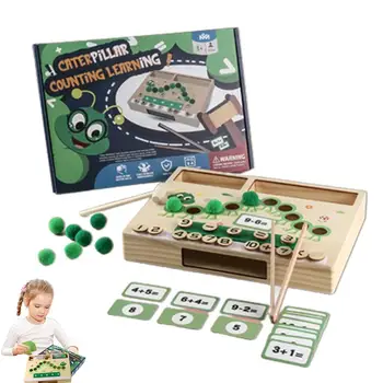 Bamblys Skaičiavimo Žaislai Vaikams Skaičiavimo Caterpillar Matematikos Manipulatives Ikimokyklinio Matematika Be To, Atimtis Mokymosi Žaislas Montessori