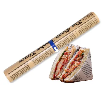 5m/roll vaškinio Popieriaus Maisto Klasės Tepalas Popieriaus Maisto Įpakavimo Vyniojamasis Popierius Duonos Sumuštinį Fri, Mėsainiai Oilpaper Kepimo Įrankiai