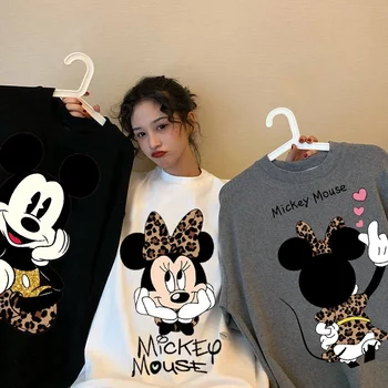 Kawaii Mickey Anime Palaidinės Y2k Moterų Drabužių Grafinis T Marškinėliai Drabužių Harajuku Negabaritinių Marškinėliai Moteriški Viršūnės