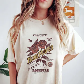 Moterų Vasaros T-Shirt 90s Plius Dydis Animacinių filmų Modelis Saldus T-Shirt Spausdinti Drabužių Juokinga Gėlių Raštas Spausdinamas Mados Trumpas Sl