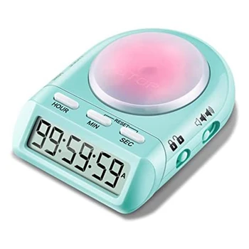 Skaitmeninis Virtuvės Laikmatis su 100 Valandų Laikrodis Skaičiuoti už Vaikas Mokytojas Virkite 45° Ekranas LCD&Security Lock Laiko Valdymas